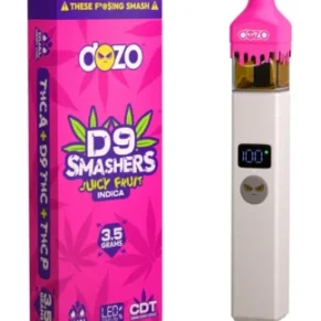 Juicy Fruit Dozo D9 Smashers THCA Blend Disposable 3.5G
