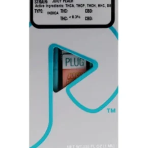 Juicy Peach PLUGPlay Exotics Pods With Premium Hemp Oil Cart 1ml