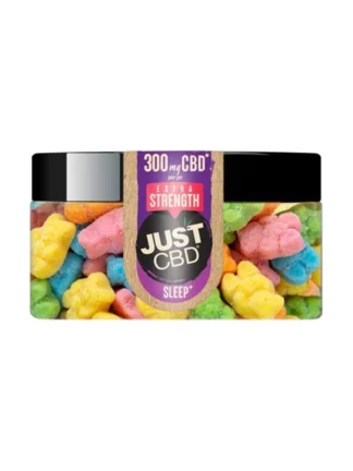 Just CBD Extra Strength Nighttime Melatonin Sleep Sour Bear Gummies 300mg