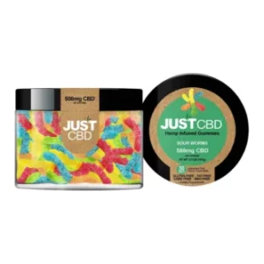 Just CBD Sour Worm Gummies 500mg