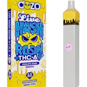 Khalifa Kush Dozo Live Hash Rosin + THC-A Diamond Disposable 2.5G