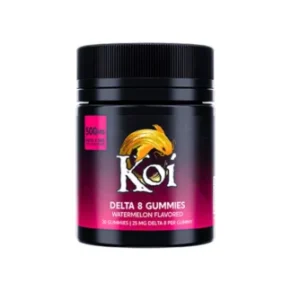 Watermelon Koi D8 THC Gummies 500mg