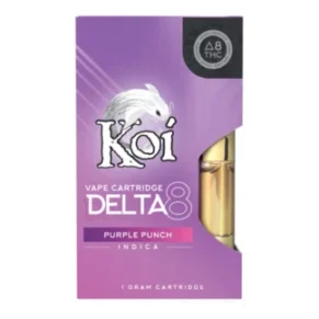 Purple Punch Indica Koi D8 THC Vape Cartridge