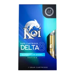 Super Sour Diesel Sativa Koi D8 THC Vape Cartridge