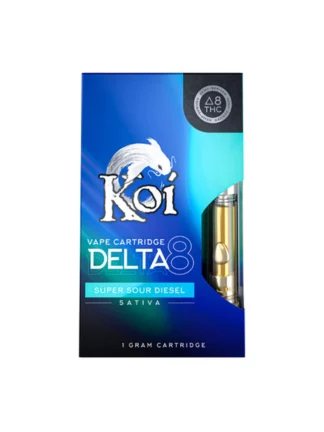 Super Sour Diesel Sativa Koi D8 THC Vape Cartridge