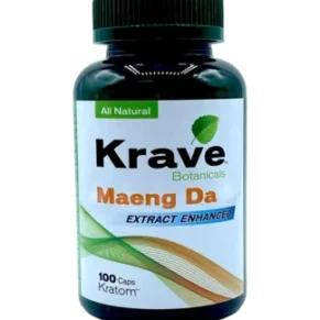 Krave Botanicals Maeng Da Extract Enhanced Kratom Capsules 100ct