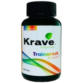 Krave Botanicals Trainwreck Kratom Capsules 150ct