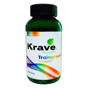 Krave Botanicals Trainwreck Kratom Capsules 300ct