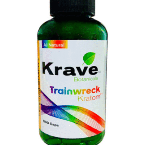 Krave Botanicals Trainwreck Kratom Capsules 500ct