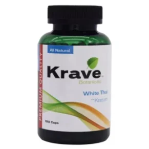 Krave Botanicals White Thai Kratom Capsules 150ct