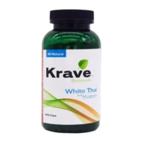 Krave Botanicals White Thai Kratom Capsules 300ct