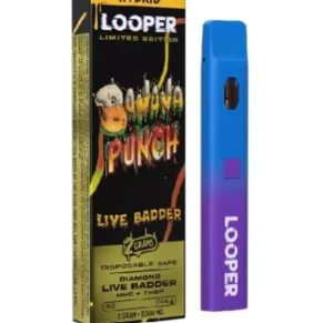 Banana Punch Looper Limited Edition Diamond Live Badder HHC+THC-P Vape 2G
