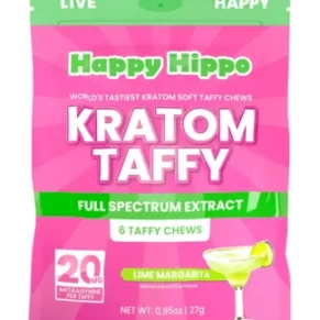 Happy Hippo Kratom Extract Taffy Lime Margarita 6pcs