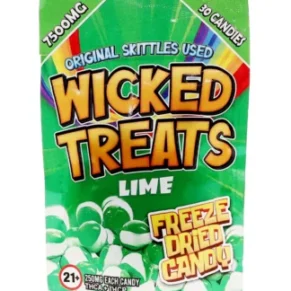 Lime Wicked Treats Freeze Dried THCA | THCP Candy 7500mg