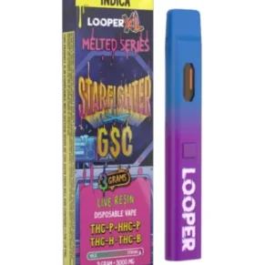 Starfighter Looper XL Melted Series HHC-P+THC-H+THC-P+THC-B Vape 3G
