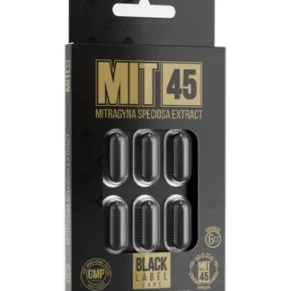 MIT 45 Mitragyna Speciosa Kratom Capsules 6cs