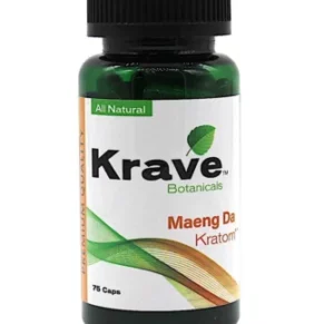 Maeng Da Krave Botanicals Kratom Capsules 75ct