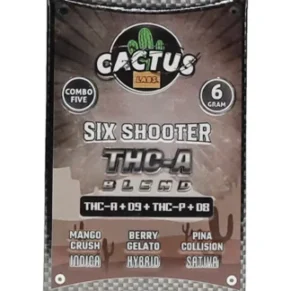 Mango Crush | Berry Gelato | Pina Collison Cactus Labs THC-A Blend Vape 6g