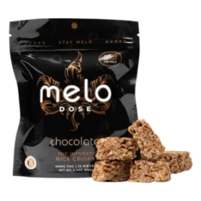 Melo Dose Chocolate Delta-9 THC Infused Rice Crispy 50mg