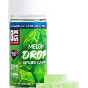 Melon Drop 8SIX THCA Gummies 1000MG