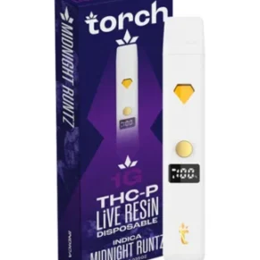 Midnight Runtz Torch THC-P Live Resin Disposable 1G