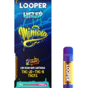 Mimosa Looper Lifted Series THC-JD+THC-B+THCP2 Live Resin Vape Cartridge 2G