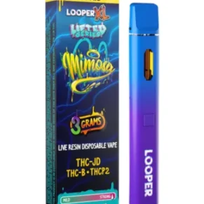 Mimosa Looper XL Lifted Series THC-JD+ THC-B+THCP2 Live Resin Disposable Vape 3G
