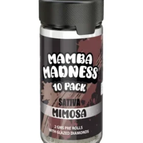 Mimosa Mamba Madness Full Spectrum Blend Pre Rolls 10 Pack Jar 2GM