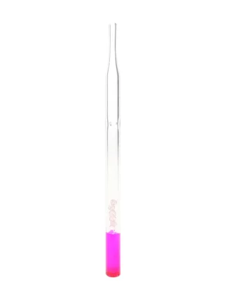 Neon Pink Glass Dabber With Diamonds