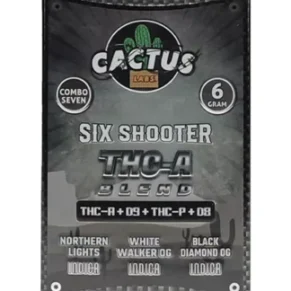 Northern Lights | White Walker OG | Black Diamond OG Cactus Labs THC-A Blend Vape 6g