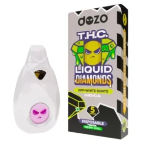 Off-White Runtz Dozo Liquid Diamonds Mesh Coil Vape 5G