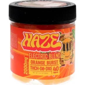 Orange Burst Electric Blend Haze Gummies 2000mg