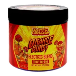 Orange Burst Electric Blend Haze Gummies 4000mg