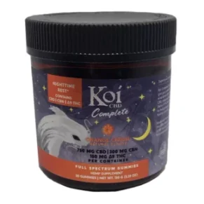 Orange Cream Koi CBD + CBN + D9 Nighttime Rest Gummies 750mg