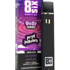 PRPL Pillows 8SIX Doze Series THC-H Disposables 2G