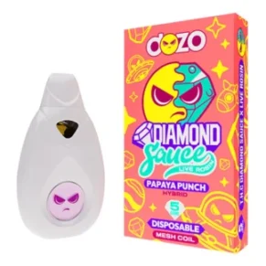 Papaya Punch Dozo Diamond Sauce Live Rosin Disposable 5G