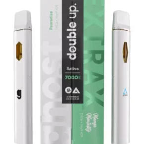 Pearadise+Mango Mentality Ghost Extrax Double Up THC-A + Hxy9 + D9 Two Disposables 7000mg