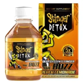 Peach Lemonade Stinger Detox Buzz 5X Extra Strength Drink 8 FL OZ