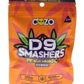 Peach Mango Dozo Delta 9 Smasher Gummies 20ct 10000MG