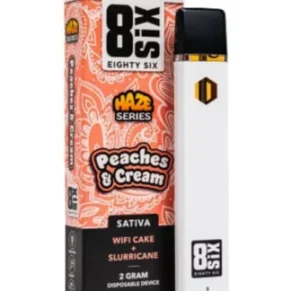 Peaches & Cream 8SIX Haze Series HHC Disposable 2G