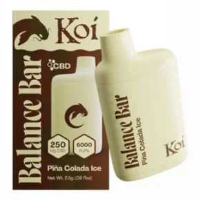 Pina Colada Ice KOI Balance Bar CBD 6000 Puffs Disposable Vape