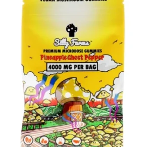 Pineapple Ghost Pepper Silly Farms Vegan Mushroom Gummies 4000MG