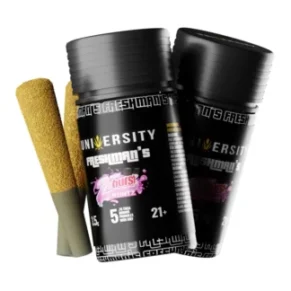 Pink Zaburst Runtz University Freshman’s THCA Indoor Prerolls with Kief 3.5g