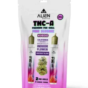 Pink Slushie Alien Exotics Premium THC-A Knockout Blend Pre-Roll 2ct