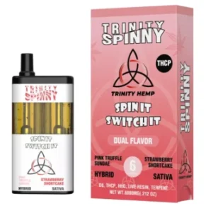 Pink Truffle Sundae | Strawberry Shortcake Trinity Spinny THCP Dual Flavor Vape 6G