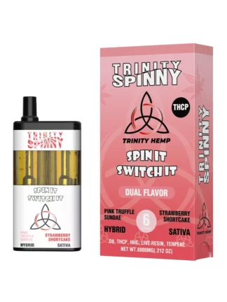 Pink Truffle Sundae | Strawberry Shortcake Trinity Spinny THCP Dual Flavor Vape 6G