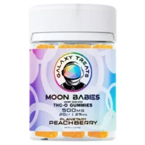 Planetary Peachberry Galaxy Treats Moon Babies THC-O Gummies 500mg