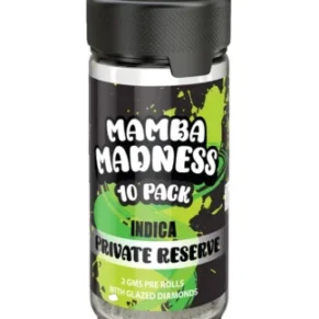 Private Reserve Mamba Madness Full Spectrum Blend Pre Rolls 10 Pack Jar 2GM