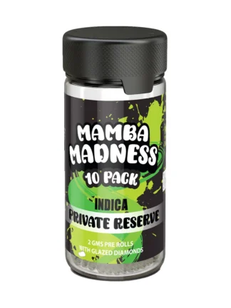 Private Reserve Mamba Madness Full Spectrum Blend Pre Rolls 10 Pack Jar 2GM