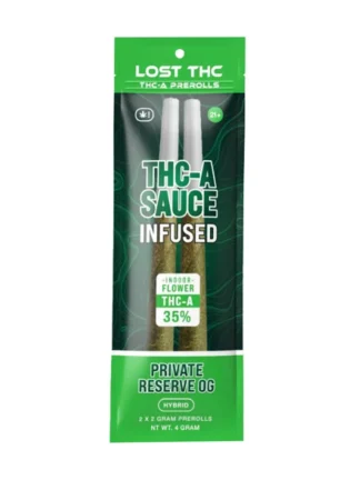 Private Reserve OG Lost THC THC-A Sauce Infused Pre-Roll 2ct 2g